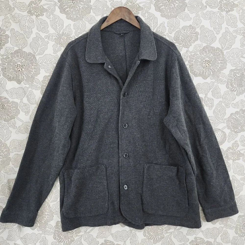 Bonobos Sweater Chore Coat Gray XL
